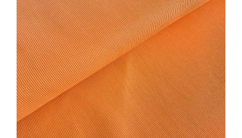 10cm Bündchen Schlauch (100 cm Umfang) kräftiger Feinripp ORANGE (Grundpreis €14,00/m)